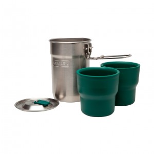 Stanley Adventure Nesting Cook Set | 24o z Pot & 10 oz Cups Stainless | WSM237985