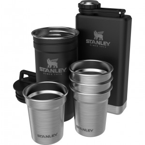 Stanley Adventure Pre-Party Shotglass + Flask Set Černé | XYW179632