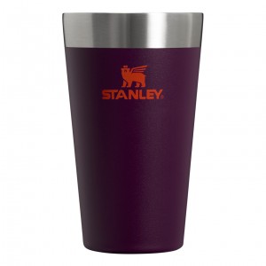 Stanley Adventure Stacking Stainless Steel Beer Pint | 16oz Tumbler Plum | SRW931840