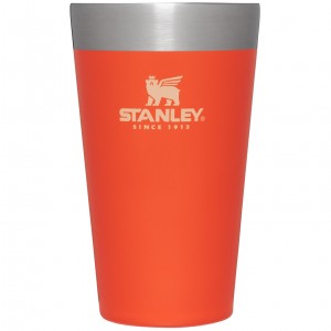 Stanley Adventure Stacking Stainless Steel Beer Pint | 16oz Tumbler Tigerlily | JQX681923