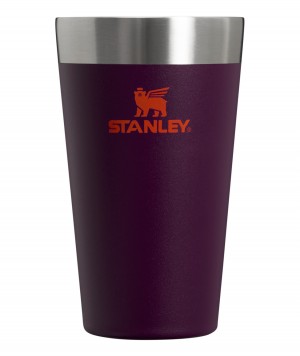 Stanley Adventure Stacking Stainless Steel Beer Pint | 16oz Tumbler Plum | ZKJ814320
