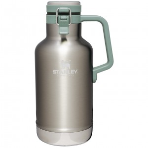Stanley Classic Easy-Pour Insulated Beer Growler | 64 oz Stainless Steel | JQX128369