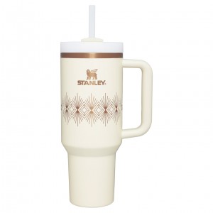 Stanley Deco Collection Quencher H2.0 FlowState™ Tumbler | 40 OZ Krém | HOS049516