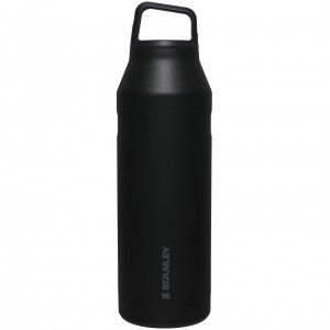 Stanley IceFlow™ Bottle with Cap and Carry+ Lid | 50 OZ Černé | IEM345178