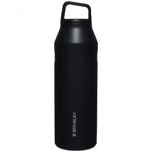 Stanley IceFlow™ Bottle with Cap and Carry+ Lid | 50 OZ Černé | ROI243691