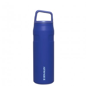 Stanley IceFlow™ Bottle with Cap and Carry+ Lid | 24 OZ Lapis | TPB021796