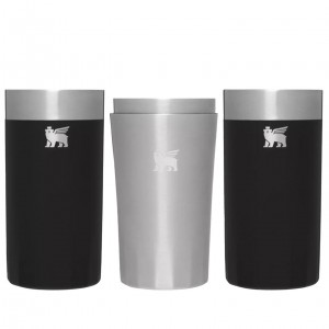 Stanley Lifted Spirits Prismatic™ Highball Glass + Craft Cocktail Shaker Set | 12 OZ Černé | GPI462387