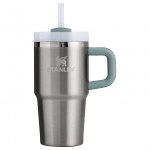 Stanley Quencher H2.0 Travel Tumbler With Handle & Straw | 20 OZ Stainless Steel Shale | CTI652804