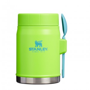 Stanley The Heat Wave Classic Legendary Food Jar + Spork | 14 OZ Bright Lime | URK291483