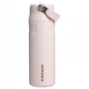Stanley The Holiday IceFlow Water Bottle with Flip Straw Lid | 24 OZ Gilded Sugar | GML285490