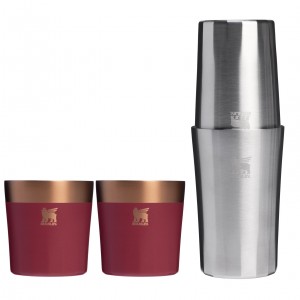 Stanley The Holiday Lifted Spirits Prismatic Craft Cocktail Set | 6 OZ& 12 OZ Gilded Pomegranate | IWT872310