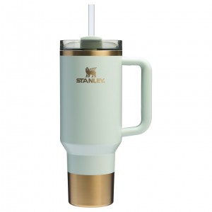 Stanley The Holiday Quencher H2.0 FlowState™ Tumbler | 40 OZ Gilded Celadon | XMF379084