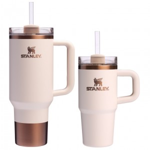 Stanley The Holiday Quencher H2.0 Samesies Sip Set | 40 OZ & 14 OZ Gilded Sugar | 40oz./14oz. | KHD027153