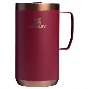 Stanley The Holiday Stay-Hot Camp Mug | 24 OZ Gilded Pomegranate | VQL504721