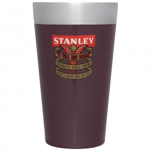 Stanley The Milestones Stacking Beer Pint | 16 OZ | Insulated Stainless Steel 1940 Garnet Gloss | SAE574189
