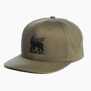 Stanley The Stanley Bear Snapback Cap Olivy Zelené | KUB902461