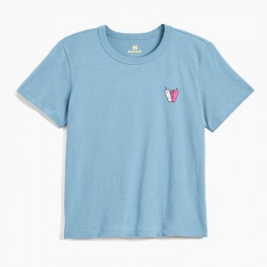 Stanley The Stanley Quencher Love Women’s Boxy Tee Indigo | UXT246107