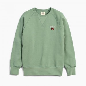 Stanley The Stanley Signature Crew Sweatshirt Zelene | DKU820516