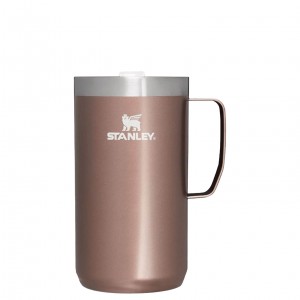 Stanley The Stay-Hot Camp Mug | 24 OZ Růžové | YHO986412