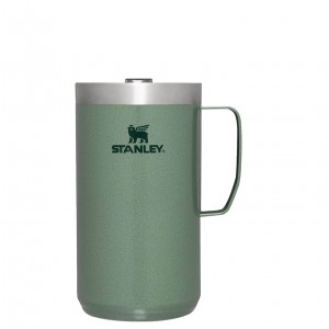 Stanley The Stay-Hot Camp Mug | 24 OZ Zelene | FJW746302
