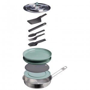 Stanley The Wildfare Core Fry Pan Cookset 12-piece set | 1 QT Shale | LSV296154